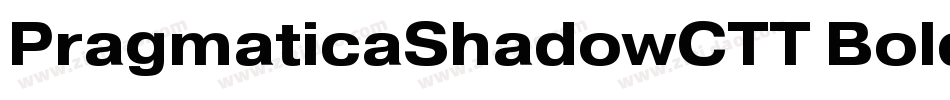 PragmaticaShadowCTT Bold字体转换